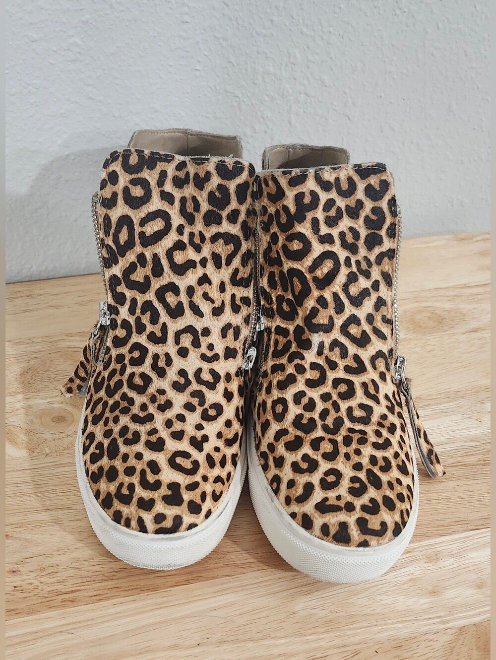 Steve Madden Leopard-Print Ankle Booties - Tan/Black